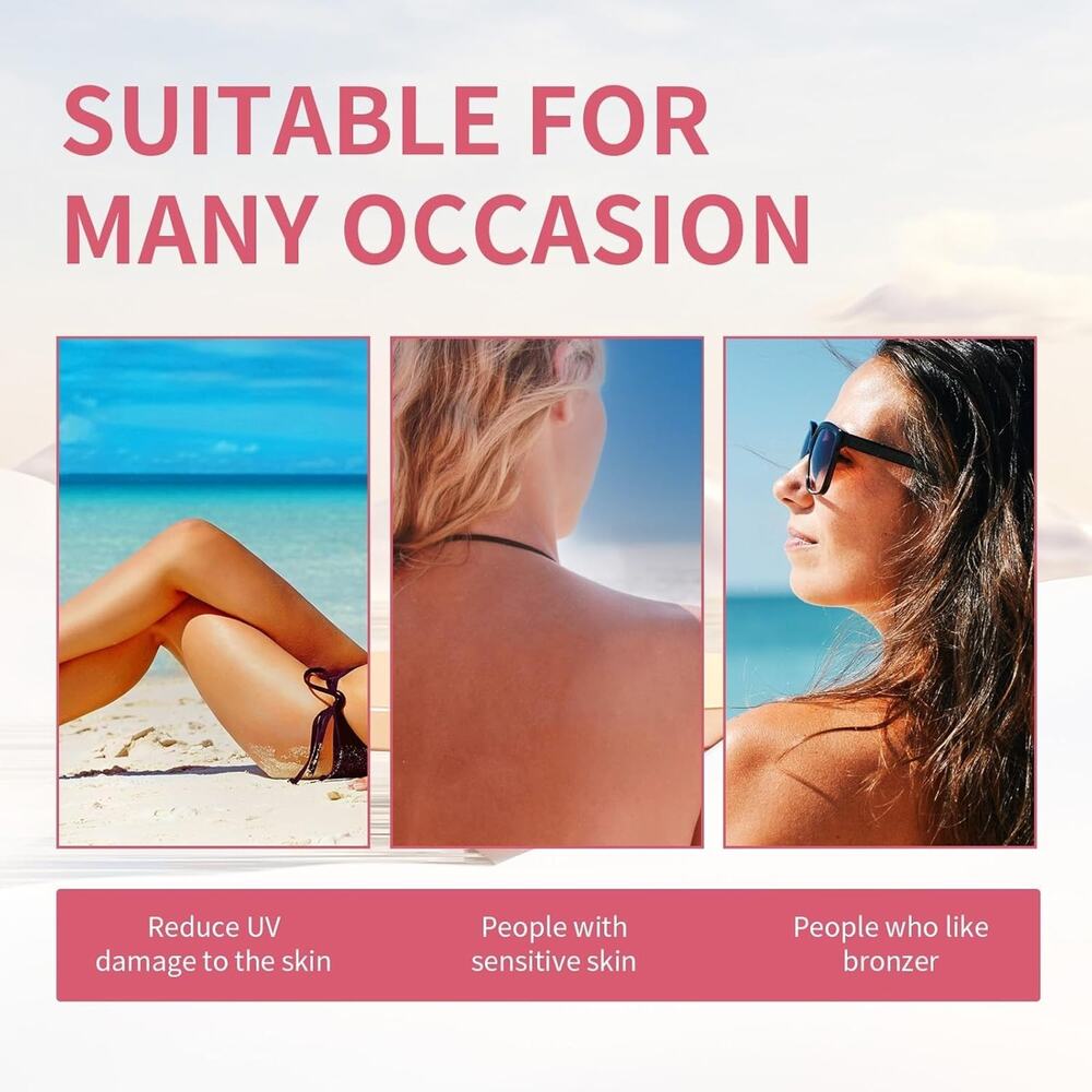 Sunless Tanning Drops Natural Self Tanning Drops Sun-Kissed Glow Liquid 60ml - Picture 14 of 15